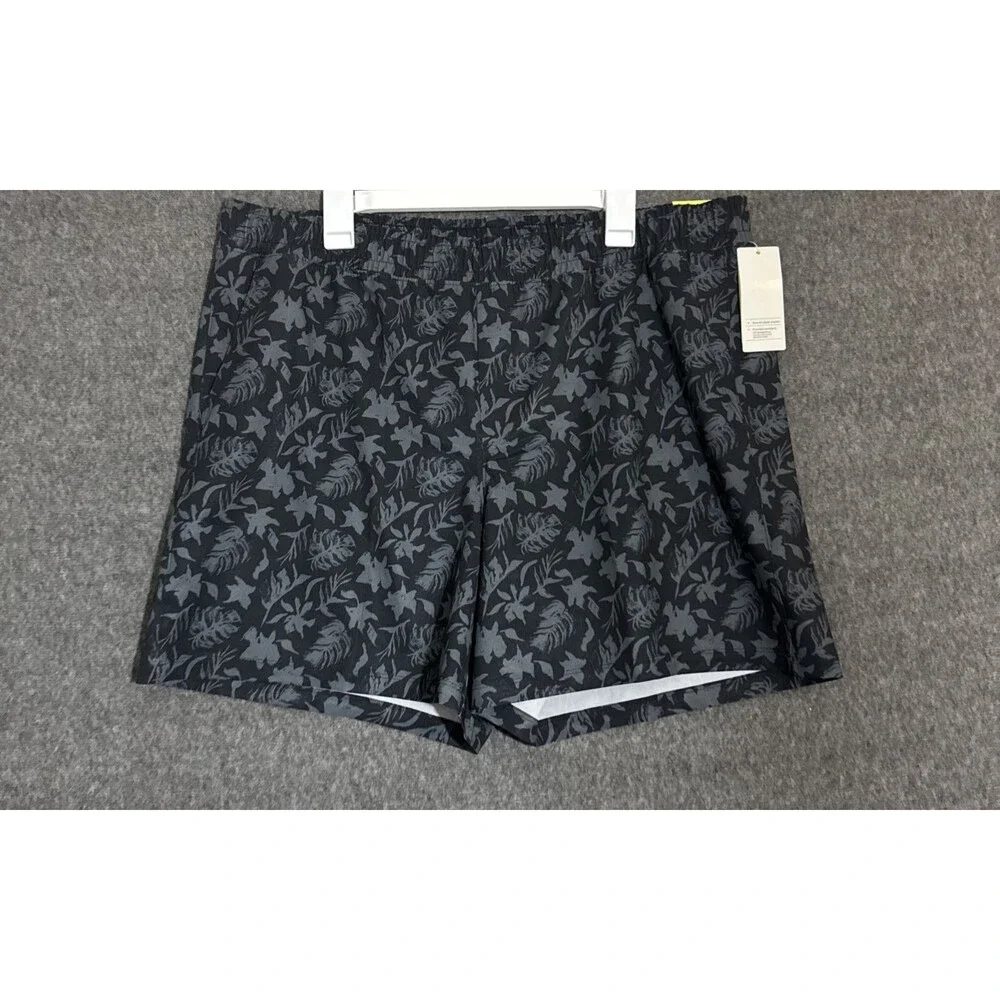 All In Motion Men's Shorts Hybrid Unlined Swimwear Trunks Black 6